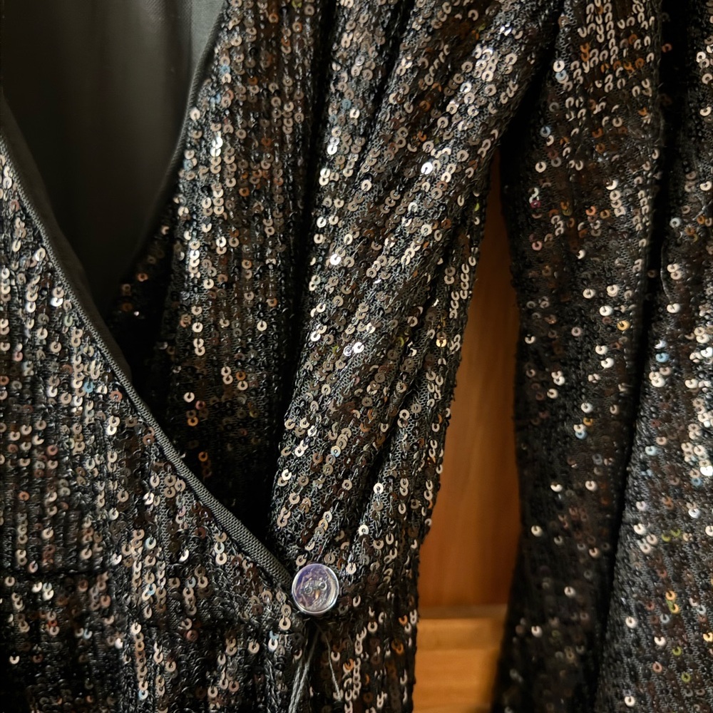 Free People Black Sequin Romper - Picture 8 of 10